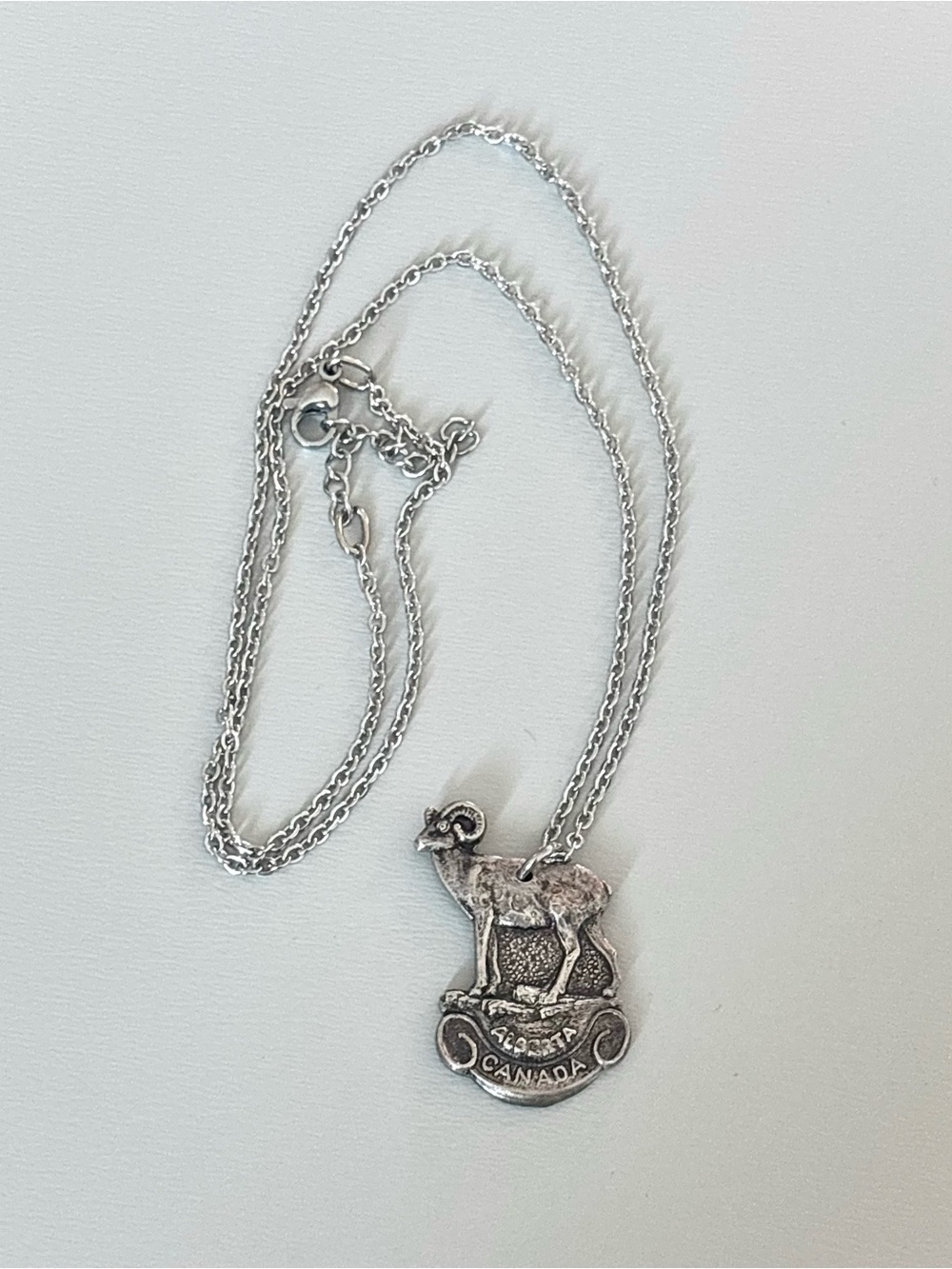 Canada Bighorn Sheep Pendant Necklace -
